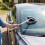Window Scraping Mist Eliminator Microfiber Car Window Cleaner Telescopic Window Car Windshield Cleaning Brush, 1 Set 1