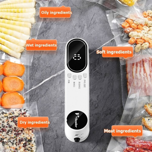 Charging  Fully Automatic Vacuum Sealer Portable Food Packaging Plastic Sealing Machine for Home Dormitory B 2