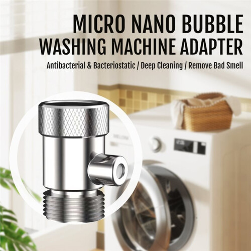 Micro- Bubble Generator Washing Machine Adapter Universal Connector for Decontamination and Deodorization 2