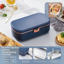 900 Ml Elektrische Lunchbox, Tragbare Heiz-Lunchbox mit Wärmespeicherung für Arbeiter, Studenten, Reisen, Camping, Auto und Zuhause