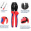 27 Packs Crimping Pliers Tools Kit for  Electeical Connectors Solar Panel PV Cable Female Connector Termianls Sets 6