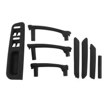 Für B5 1998-2005 Neue Innentürgriff-Fensterverkleidung, 1 Satz, Schwarz, LHD