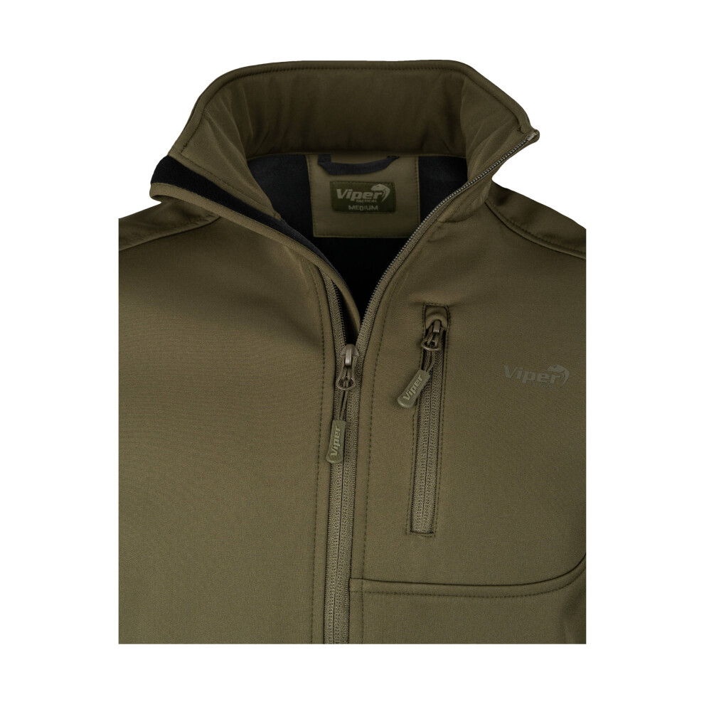 Viper Tactical Covert Softshell Jacket Small Green