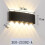 (5 Led)Applique murale extérieure moderne à LED pour cour et chemin d'éclairage 1