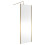 Balterley Balterley Wetroom Screen with Support Bar, 760mm, Brushed Brass 2