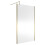 Balterley Balterley Wetroom Screen with Support Bar, 1200mm, Brushed Brass 2