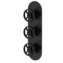 Knurled Triple Shower Valve