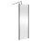 Balterley Balterley Wetroom Screen with Support Bar, 700mm, Matt Black 2