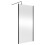 Balterley Balterley Wetroom Screen with Support Bar, 1000mm, Matt Black 2