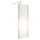 Balterley Balterley Wetroom Screen with Support Bar, 700mm, Brushed Brass 2