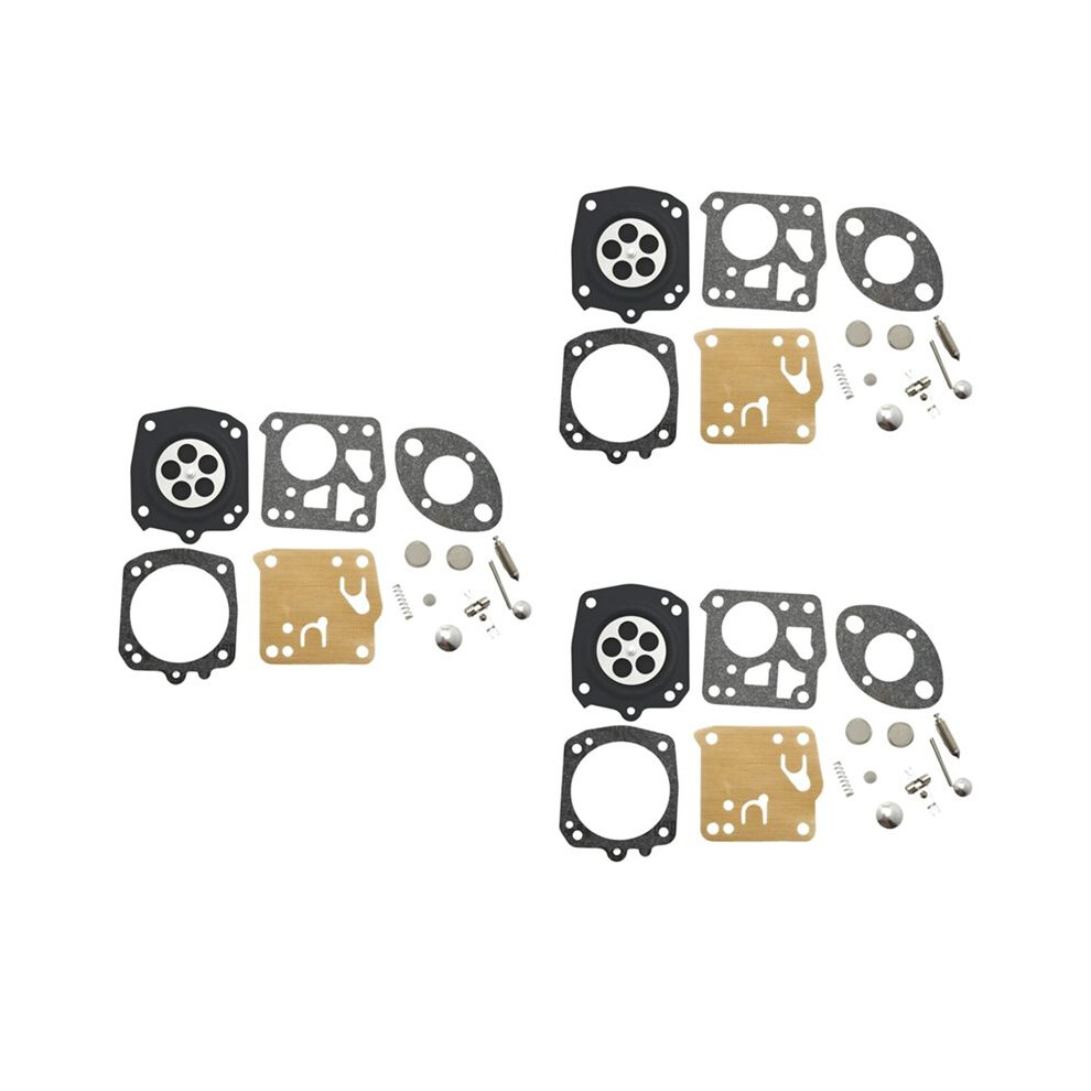3Pcs Carburetor Diaphragm Rebuild Repair Kit For 266 268 272 281 288 272Xp 61 162 Chainsaw Tillotson Rk-23Hs 4713487895705