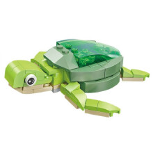 (Turtle)Bloques de montaje de animales marinos con luminosos para niños aprendizaje juego imaginativo