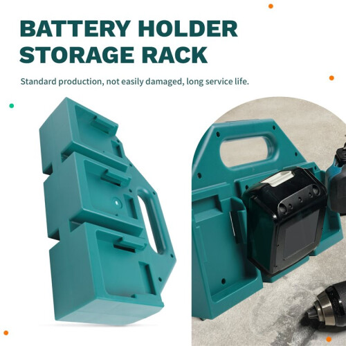 Battery Holder for 18V Portable Organizer Workspace Accessories Bracket Sturdy Handheld Storage Rack 2