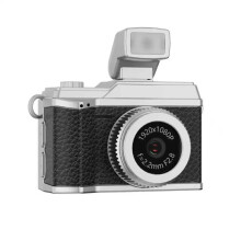 Retro Wearable Small Camera HD 1080P with 0.96" IPS Screen Portable Pocket Video Recorder Very Small Camera Gift Black