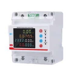 2P 100A Tuya WiFi  Bi-Directional  Power KWh Meter Leakage over Under Voltage Protector Relay
