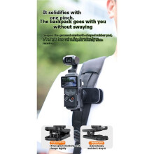 Camera Clip Backpack Strap Clip for Osmo / Vlog Photography Holder Hands-Free Shoulder Mount Accessories