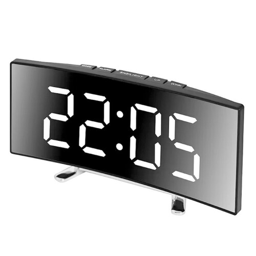 Electronic Alarms Clock Digital LED Large Display Mirror Electronic Clock Digital Alarms Clock LED Mirror Clocks