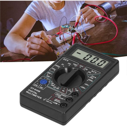 Portable Volt Multi Meter Car Battery Tester Circuit Tester Digital Multimeter Tester DT830 1