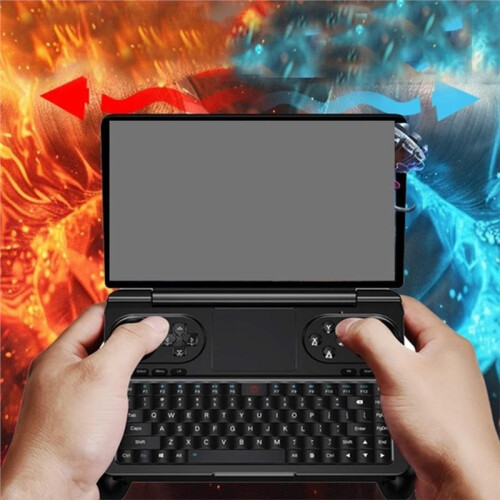 Double Fan Cooling Module for Win  Handheld Gaming PC Aluminum Base High Performance Light Weight Black 1
