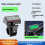 Motorcycle Ebike Solar Power Clock with Date Week Temperature LCD Backlit Display Waterproof Thermometer with Stand C 2