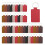 48 Pcs Leather Key Fob Kit, Rectangular Keychain Blanks, PU Key Chain, Stamping DIY Crafts 1