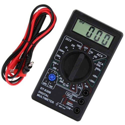 Portable Volt Multi Meter Car Battery Tester Circuit Tester Digital Multimeter Tester DT830