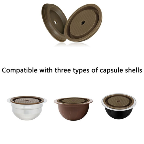 Coperchio Riutilizzabile per Capsule per , Ricaricabile, In Silicone, per  Vertuoline e Vertuo (2 Pezzi) 1