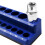 2 Pcs  Magnetic Sockets Storage Rack 1/4 Inch Plastic Socket Display Holder Kit Professional Metric Tools Organizer 2