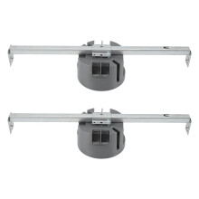 2 Pcs Ceiling Fan Brace Electrical Box 14.25 to 22.5 Inch Adjustable Electrical Box and Support Bar Fan Bracket Gray