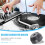 Adaptador Universal de Alumínio para Disco de Vinil de 45 RPM com Cúpula Central para Toca-Discos de 7 Polegadas (EP) 8