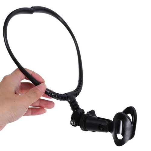 2pcs Adjustable Neck Microphone Holder Stand Portable Mic Stand with Shock Mount 1