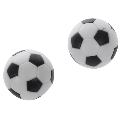 10X Plastic 32mm Soccer Indoor Table Football  Replace Black+White 1