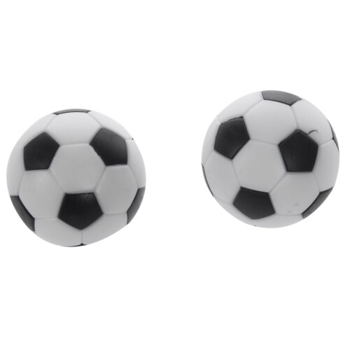 10X Plastic 32mm Soccer Indoor Table Football  Replace Black+White 2