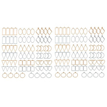 160 PCS Assorted Open Metal Bezels for Resin Pressed Frame Charms Earring and Necklaces Making Frames (Gold and Silver)