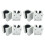 4X SBR25UU Linear  Bearing Slider Unit, 25mm Hole Diameter Linear Light Bearing Guide Rail Cylindrical 1