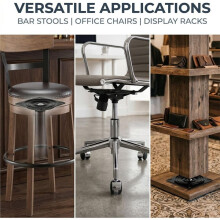 Universal Furniture Turntable, 360 Degree Swivel Turntable, Square Swivel Plate, for Stools, Tables, Bookshelves 7Inche