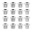 24x Guitar Tuner Conversion Bushings Adapter Ferrules Nickel Plating with Nice Plastic Shell for 10mm Peghead Holes 1