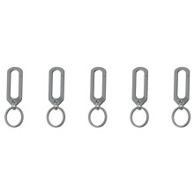 5X Titan Schnalle Schlüssel Anhänger Titan Legierung Kreative Einfachheit SchnAlle Camping Zubehör Außen Taschen Werkzeug