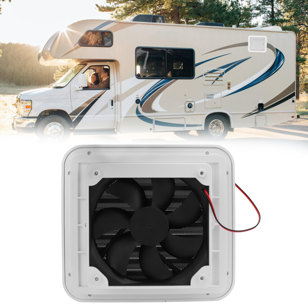 12V Unidirectional Rv Exhaust Fan White 7293282856172