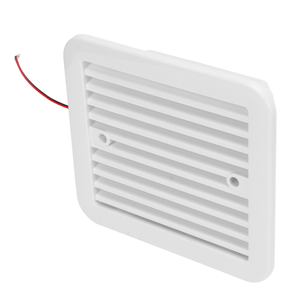 12V Rv Side Exhaust Vent Fan Dustproof White 7293282869332