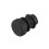 60 Pcs Plastic 12mm Pipe End Blanking Caps Bung Tube Insert Plug Round Black 9