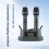 1To2 Handheld Wireless Microphone Magnetic Induction Wireless  Charging Microphone UHF Automatic Frequency Pairing 5