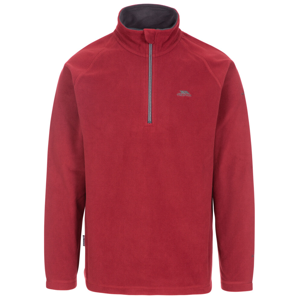 Trespass (Xl, Merlot) Mens Fleece Top - Blackford Red