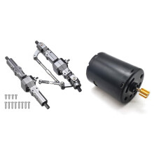 Metal Front & Rear Bridge Axle Gear Box with RC Car 6V 370 Brushed Motor