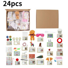 (Bear)Elfen Requisiten Set 24 Tage Weihnachten Aktivitäten Elfe Countdown Kalender Kinder Geschenke