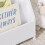 SoBuy Βιβλιοθήκη Λευκή 70x30x60 εκ. Κεκλιμένο Ράφι 8