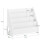 SoBuy Βιβλιοθήκη Λευκή 70x30x60 εκ. Κεκλιμένο Ράφι 3