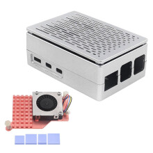 Obudowa Radiatora dla Raspberry Pi 5 Generacji Obudowa Ochronna na Wyświetlacz 3,5 Cala z Miedzianym Radiatorem