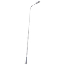 20Pcs Model Railway 10cm Lamp Post Street Lights HO Scale 1:87 LED 3V Resistors LQS08 Single -Bright White