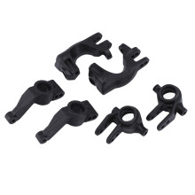 6 StüCk Vorderer Lenkblock Nachlaufblock Hintere Achsschenkel für Slash 4X4 VXL Remo Hobby 9EMO 1/10 RC Auto Ersatzteile